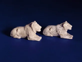 Lví herní kusy, z Tomb 1560, Abydos, cca 2920-2770 př.nl